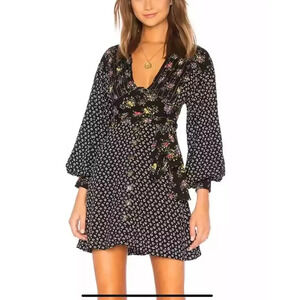 Free People Black Mini Dress with Elegant Design